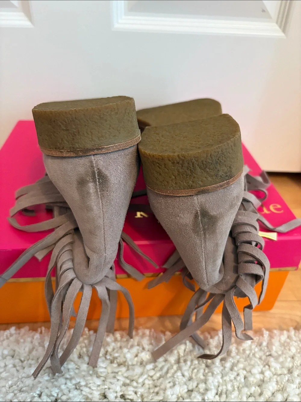 kate spade suede ankle